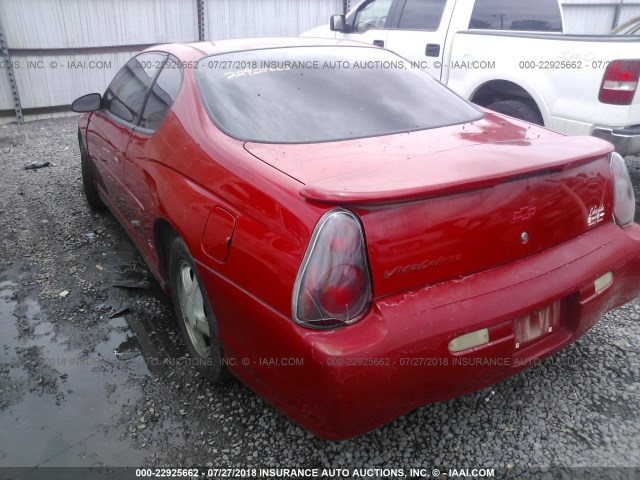 2G1WX12K549311776 - 2004 CHEVROLET MONTE CARLO SS RED photo 3