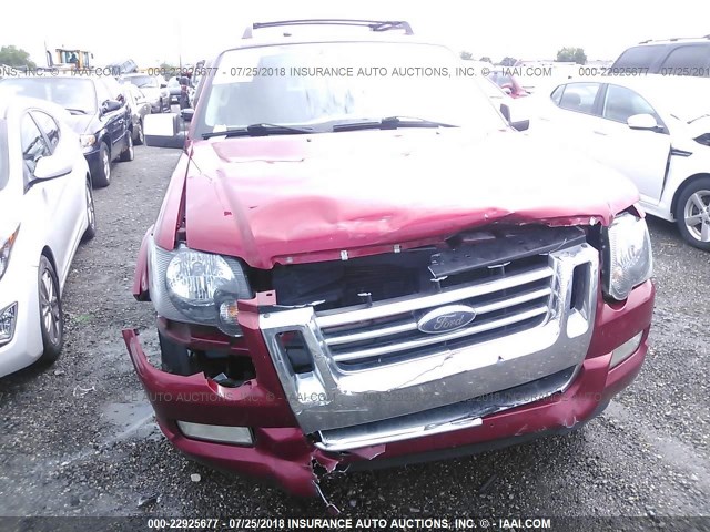 1FMEU53E98UA48272 - 2008 FORD EXPLORER SPORT TR LIMITED RED photo 6