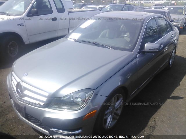 WDDGF8BB2CR193171 - 2012 MERCEDES-BENZ C 300 4MATIC GRAY photo 2