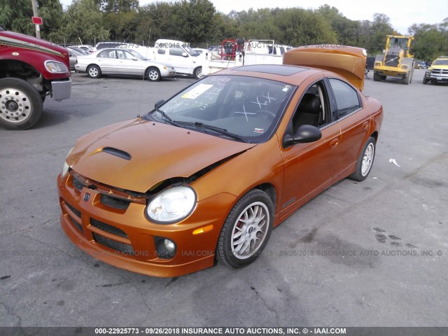 1B3AS66S65D241363 - 2005 DODGE NEON SRT-4 ORANGE photo 2