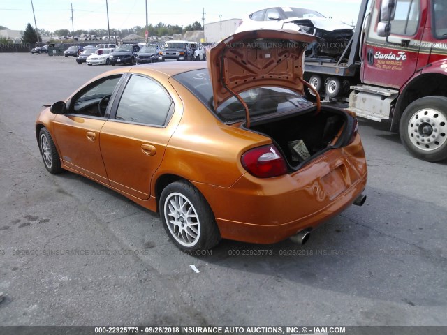 1B3AS66S65D241363 - 2005 DODGE NEON SRT-4 ORANGE photo 3