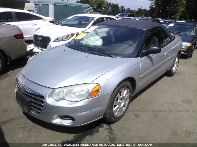 1C3EL75R96N152971 - 2006 CHRYSLER SEBRING GTC SILVER photo 2