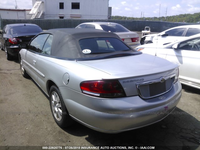 1C3EL75R96N152971 - 2006 CHRYSLER SEBRING GTC SILVER photo 3