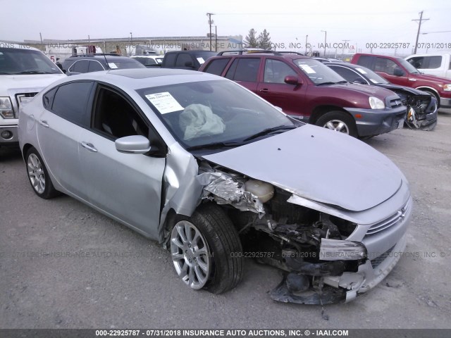 1C3CDFCH2DD133495 - 2013 DODGE DART LIMITED/R/T GRAY photo 1