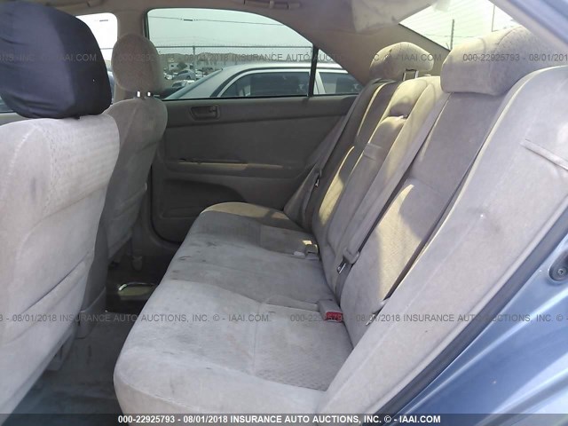 4T1BE32K92U604681 - 2002 TOYOTA CAMRY LE/XLE/SE 蓝色 照片 8