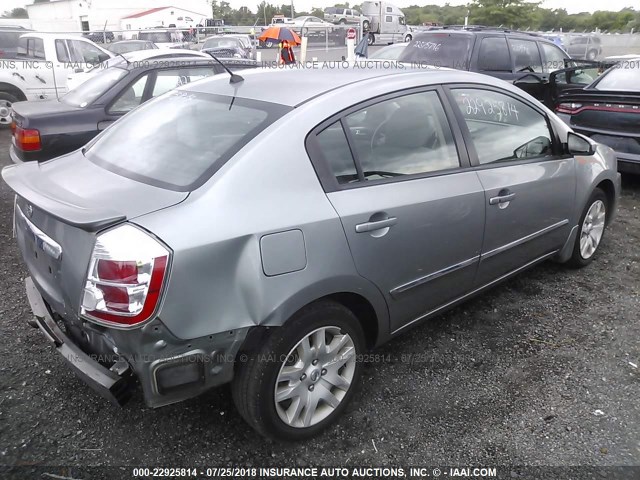 3N1AB6AP5BL608215 - 2011 NISSAN SENTRA 2.0/2.0S/SR/2.0SL SILVER photo 4