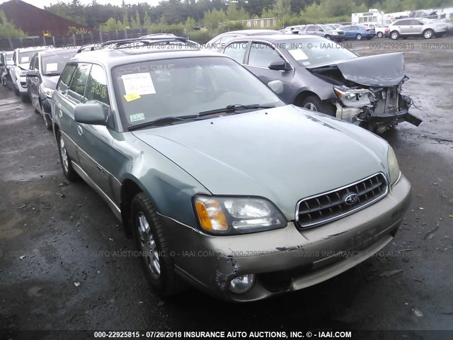 4S3BH686547645673 - 2004 SUBARU LEGACY OUTBACK LIMITED GREEN photo 1