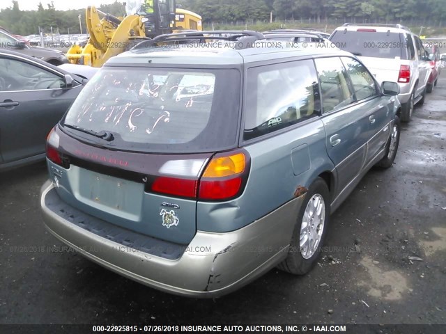 4S3BH686547645673 - 2004 SUBARU LEGACY OUTBACK LIMITED GREEN photo 4