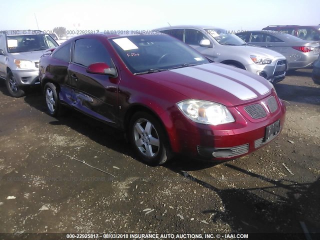 1G2AS18H397211331 - 2009 PONTIAC G5 RED photo 1