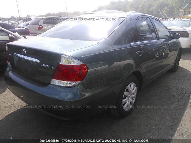 4T1BE32K95U080467 - 2005 TOYOTA CAMRY LE/XLE/SE 绿色 照片 4