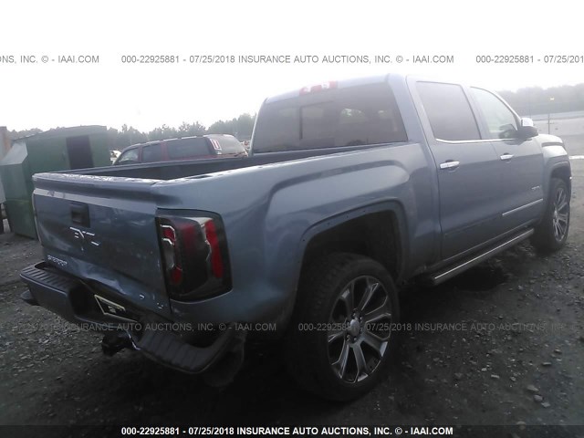 3GTU2PEC9GG303310 - 2016 GMC SIERRA K1500 DENALI BLUE photo 4