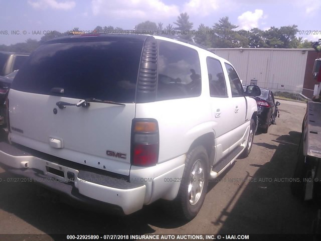 1GKEK63U45J237906 - 2005 GMC YUKON DENALI WHITE photo 4