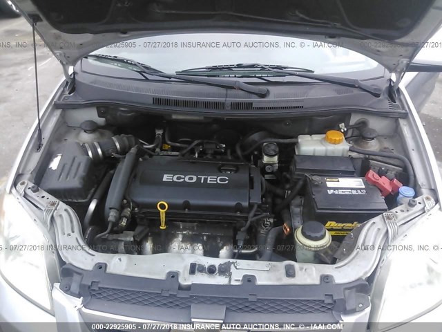 KL1TD56E49B614527 - 2009 CHEVROLET AVEO LS/LT 银色 照片 10