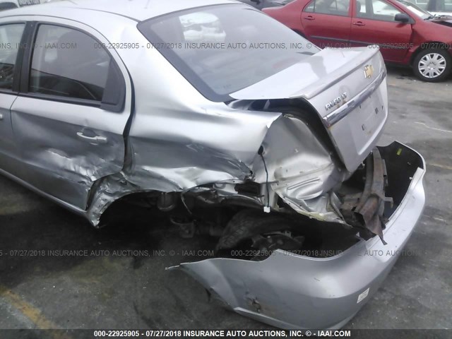 KL1TD56E49B614527 - 2009 CHEVROLET AVEO LS/LT 银色 照片 6