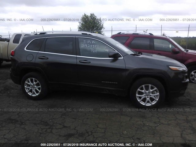 1C4PJMCS9HW636943 - 2017 JEEP CHEROKEE LATITUDE Gri fotoğraf 6