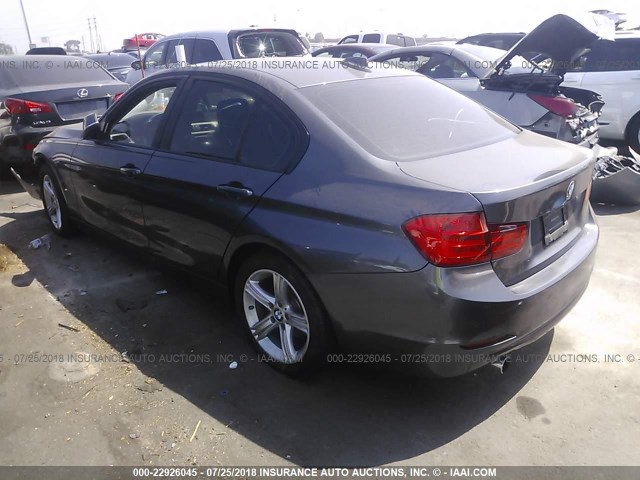 WBA3B1G52ENS80297 - 2014 BMW 320 I GRAY photo 3