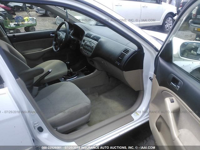 JHMES95683S009022 - 2003 HONDA CIVIC HYBRID WHITE photo 5