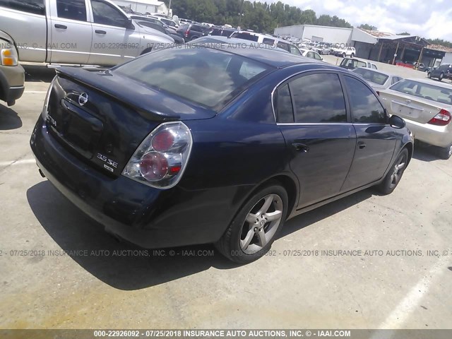 1N4BL11D35C251582 - 2005 NISSAN ALTIMA SE/SL/SE-R BLUE photo 4