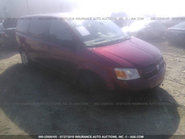 2D8HN44E99R668272 - 2009 DODGE GRAND CARAVAN SE RED photo 1