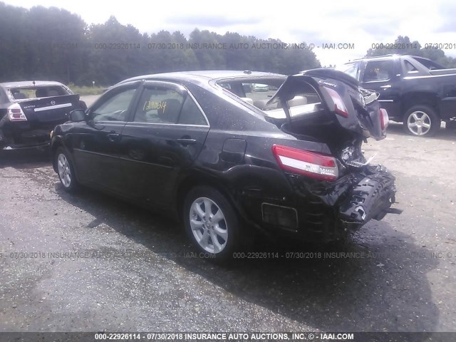 4T1BF3EK5BU220700 - 2011 TOYOTA CAMRY SE/LE/XLE 黑色 照片 3