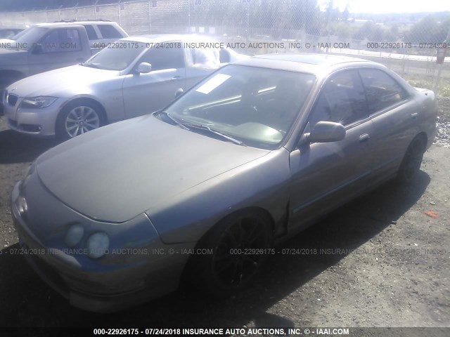 JH4DB7661VS001748 - 1997 ACURA INTEGRA GS BROWN photo 2