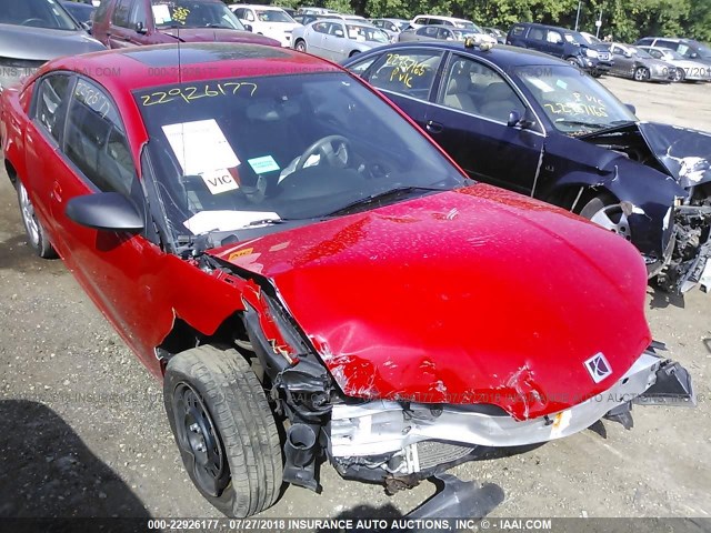 1G8AN15F26Z124729 - 2006 SATURN ION LEVEL 2 RED photo 1