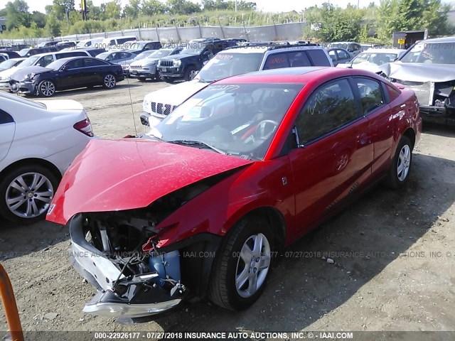 1G8AN15F26Z124729 - 2006 SATURN ION LEVEL 2 RED photo 2