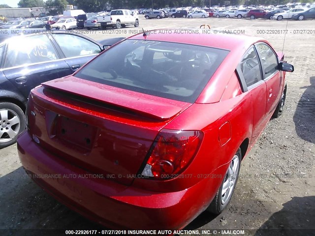 1G8AN15F26Z124729 - 2006 SATURN ION LEVEL 2 RED photo 4