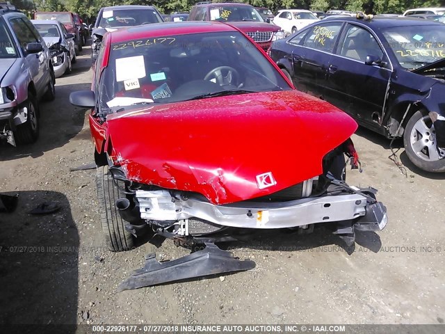1G8AN15F26Z124729 - 2006 SATURN ION LEVEL 2 RED photo 6