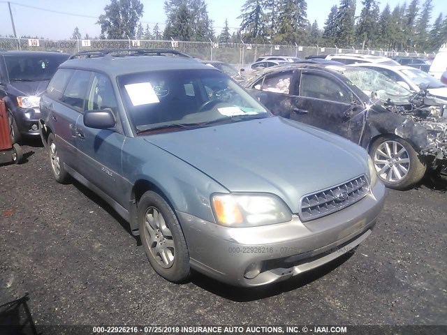 4S3BH675147643766 - 2004 SUBARU LEGACY OUTBACK AWP 绿色 照片 1