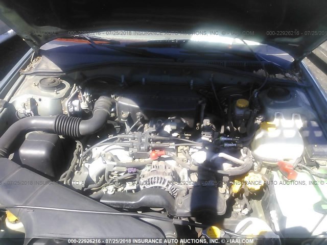4S3BH675147643766 - 2004 SUBARU LEGACY OUTBACK AWP 绿色 照片 10