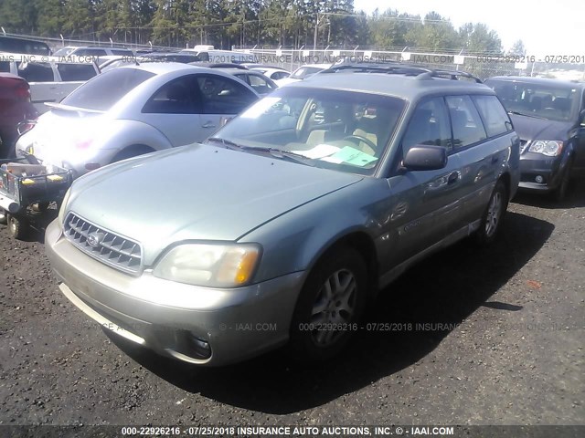 4S3BH675147643766 - 2004 SUBARU LEGACY OUTBACK AWP 绿色 照片 2