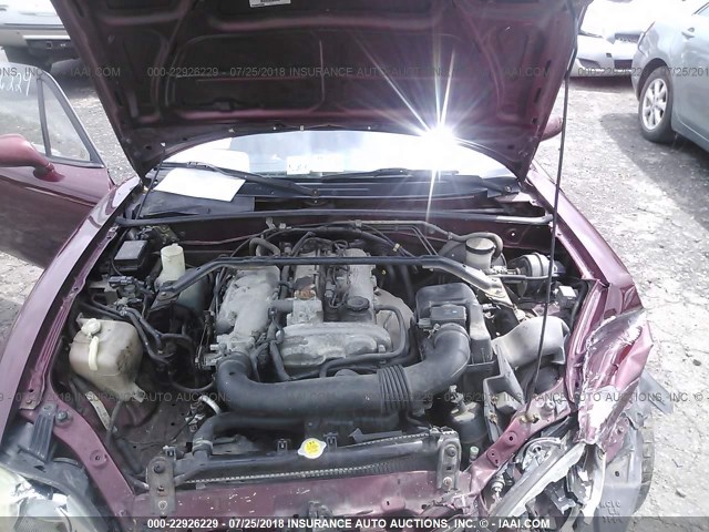 JM1NB353030304096 - 2003 MAZDA MX-5 MIATA LS MAROON photo 10