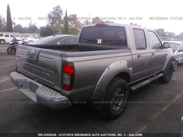 1N6ED27T64C468869 - 2004 NISSAN FRONTIER CREW CAB XE V6 Champagne photo 4