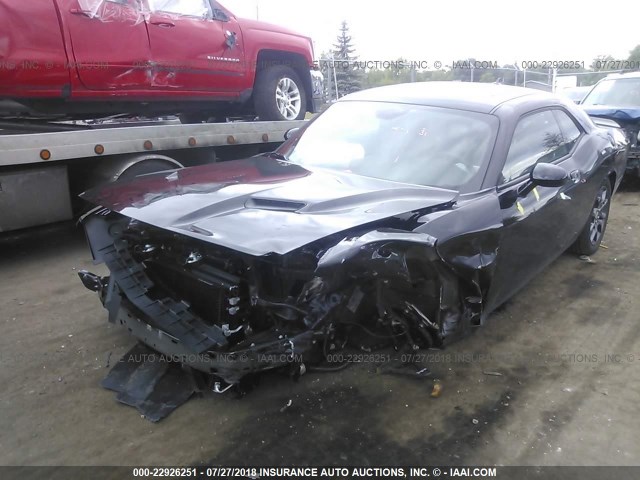 2C3CDZGG3JH235213 - 2018 DODGE CHALLENGER GT BLACK photo 2