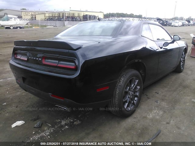 2C3CDZGG3JH235213 - 2018 DODGE CHALLENGER GT BLACK photo 4