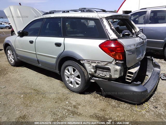 4S4BP61C757389536 - 2005 SUBARU LEGACY OUTBACK 2.5I GOLD photo 3