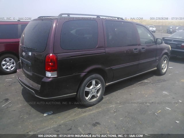 1GNDV23157D209294 - 2007 CHEVROLET UPLANDER LS Շագանակագույն լուսանկար 4