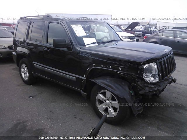 1J4PN2GK2BW532394 - 2011 JEEP LIBERTY SPORT BLACK photo 1