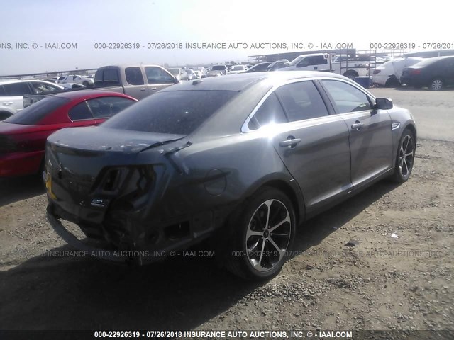 1FAHP2E86EG177505 - 2014 FORD TAURUS SEL GRAY photo 4