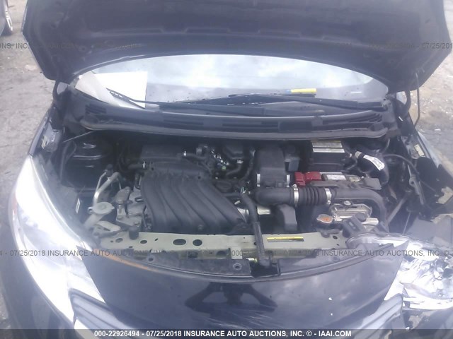 3N1CE2CP9FL389576 - 2015 NISSAN VERSA NOTE S/S PLUS/SV/SL/SR BLACK photo 10