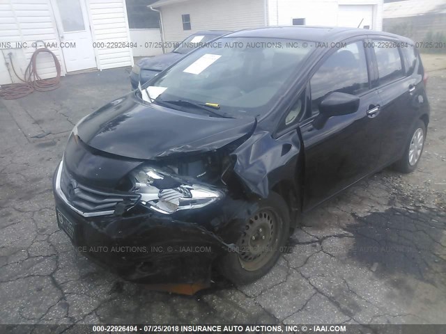 3N1CE2CP9FL389576 - 2015 NISSAN VERSA NOTE S/S PLUS/SV/SL/SR BLACK photo 2