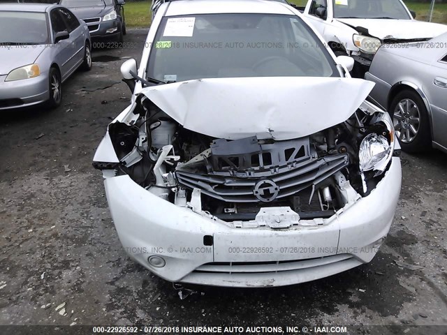 3N1CE2CP0FL395346 - 2015 NISSAN VERSA NOTE S/S PLUS/SV/SL/SR WHITE photo 6