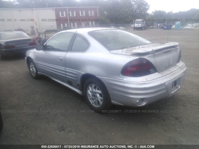 1G2NF12E12C317293 - 2002 PONTIAC GRAND AM SE1 SILVER photo 3