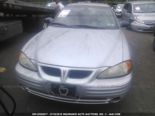 1G2NF12E12C317293 - 2002 PONTIAC GRAND AM SE1 SILVER photo 6