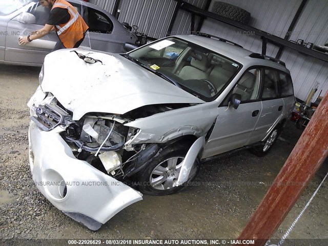 4S4BP61C756380051 - 2005 SUBARU LEGACY OUTBACK 2.5I Champagne photo 2