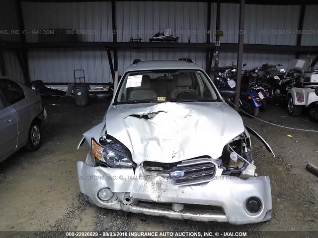 4S4BP61C756380051 - 2005 SUBARU LEGACY OUTBACK 2.5I Champagne photo 6