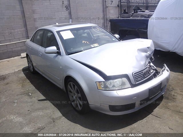 WAULT68E84A088011 - 2004 AUDI A4 3.0 QUATTRO SILVER photo 1