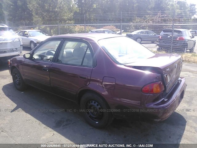 2T1BR18E2WC012752 - 1998 TOYOTA COROLLA VE/CE/LE 栗色 照片 3