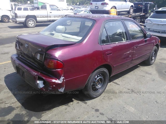 2T1BR18E2WC012752 - 1998 TOYOTA COROLLA VE/CE/LE 栗色 照片 4
